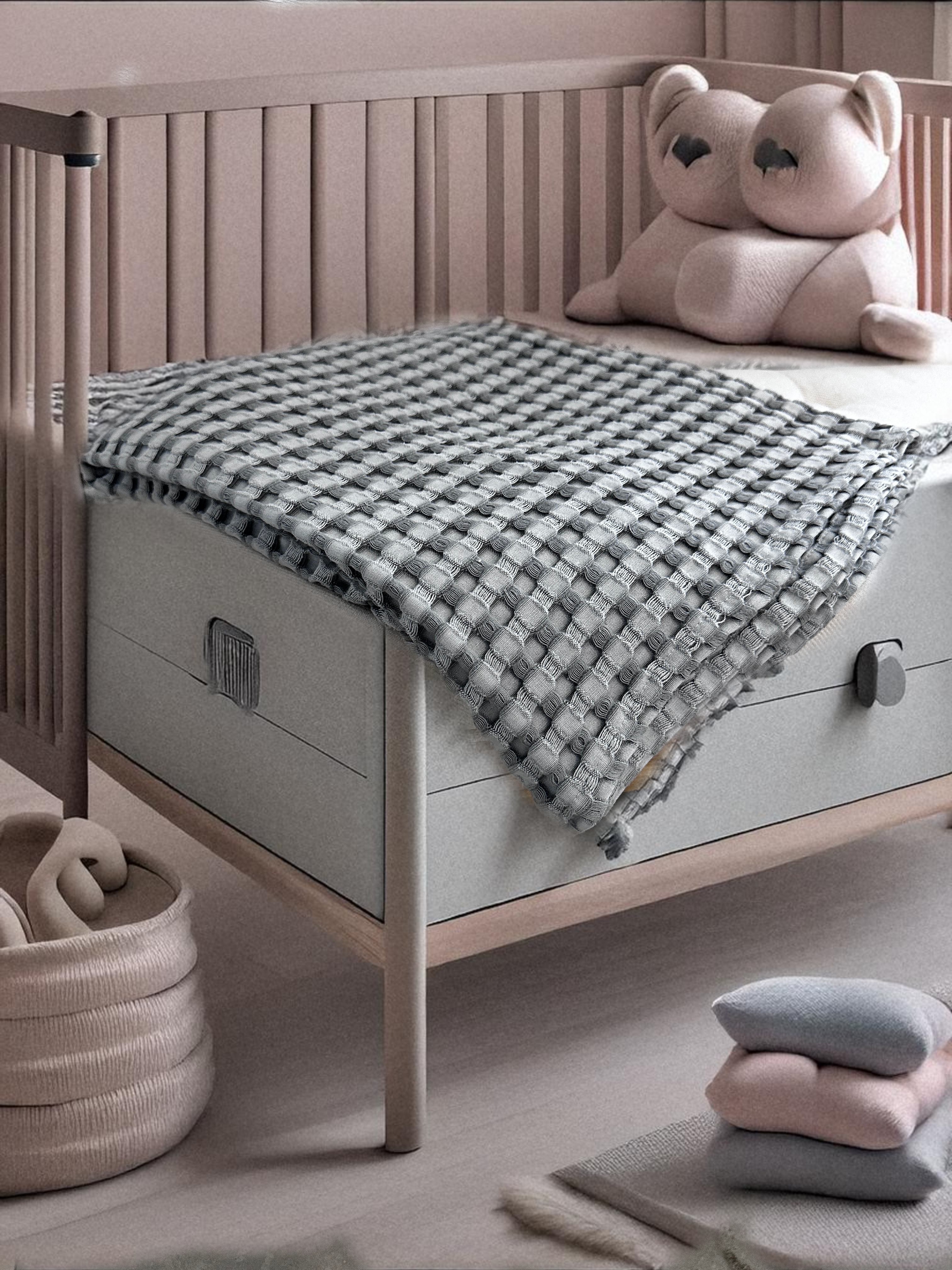 Olli & Lime Interwoven Knit Baby Blanket